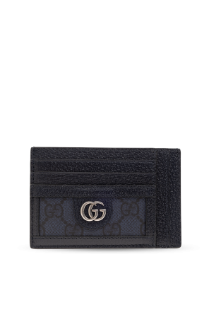 Navy blue Leather card case Gucci - Vitkac Italy